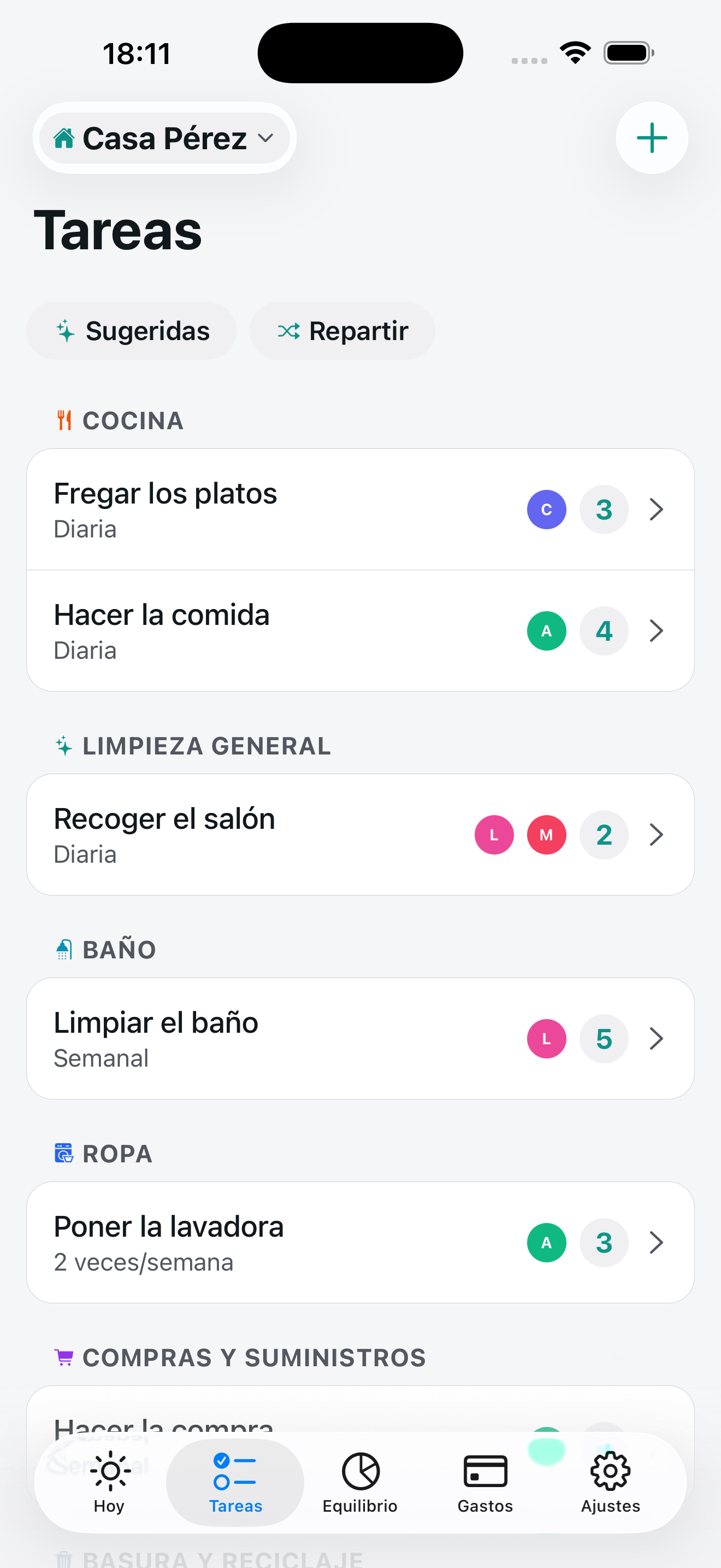 Apuntad tareas y gastos